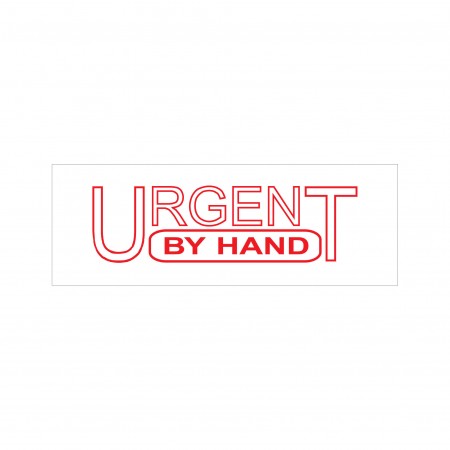 Urgent By Hand Stock Stamp 4911/164 38x14mm